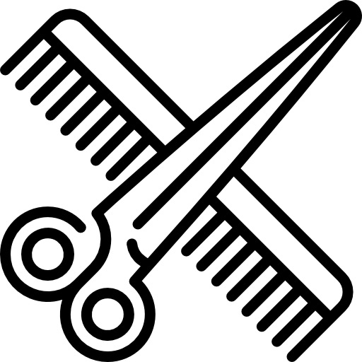 Haas & Winkler Friseure - Schere- und Kamm-Symbol